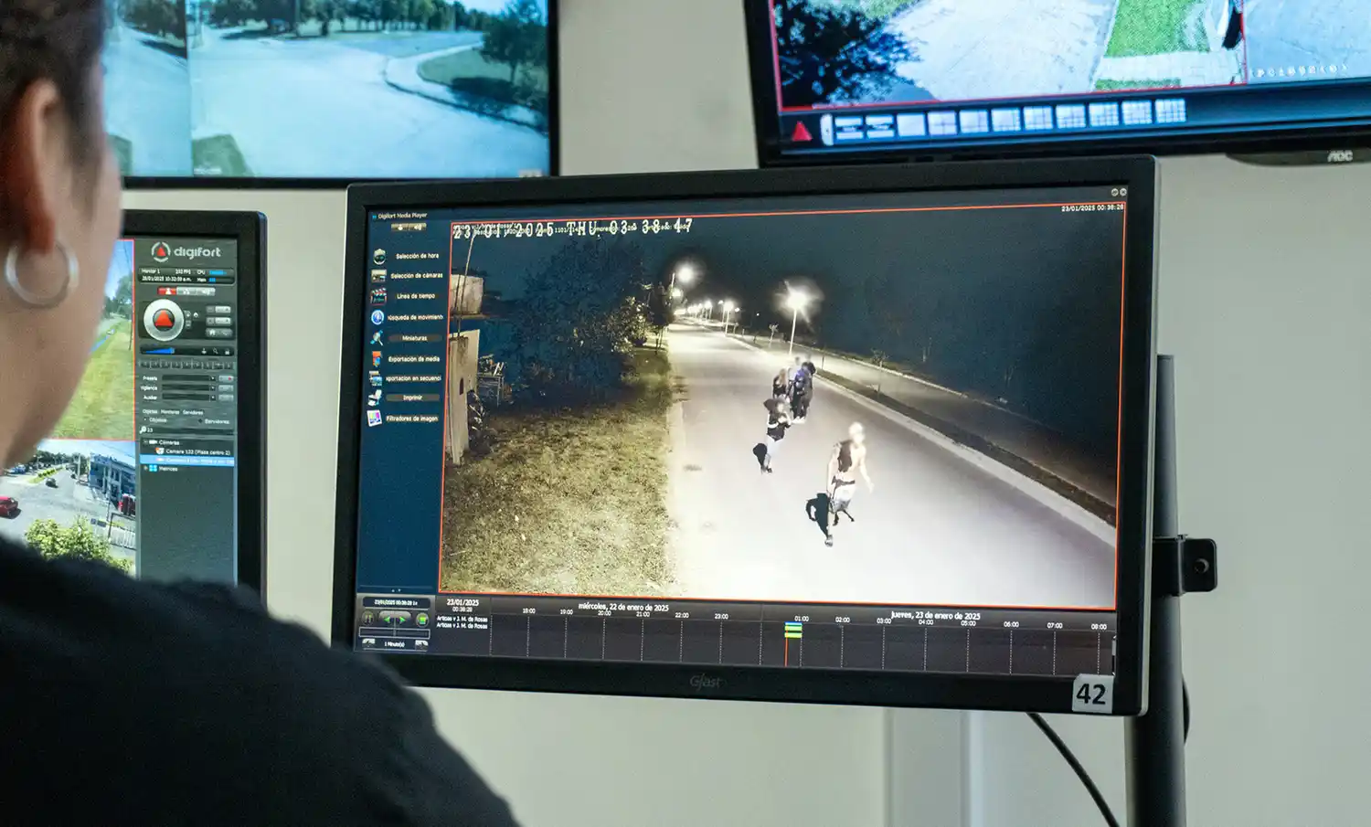 Acciones grabadas. Los menores fueron registrados por las cámaras