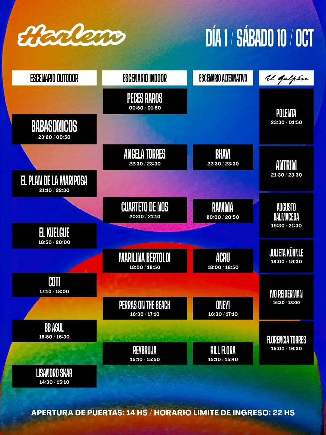horarios del harlem - 2