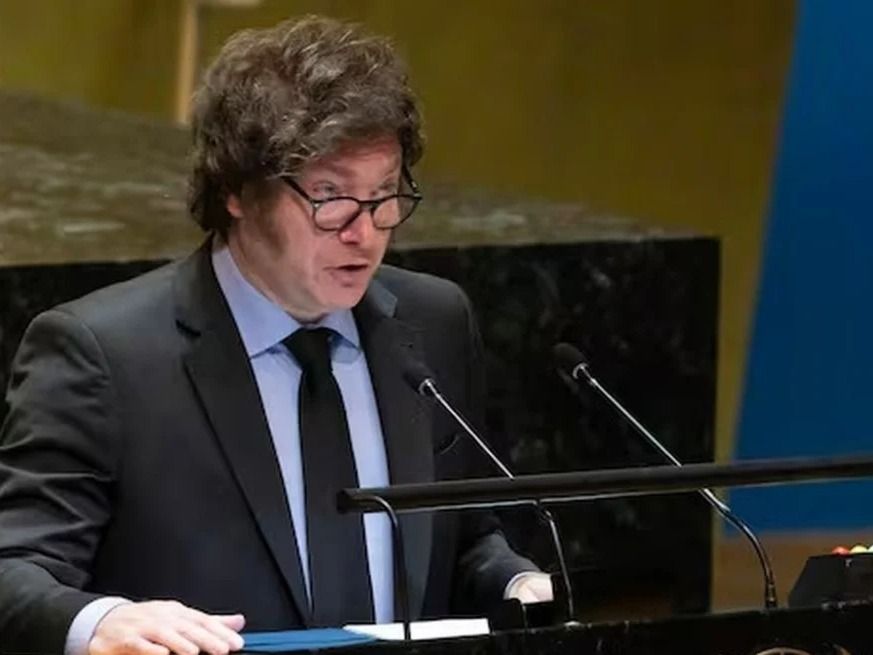 El presidente argentino Javier Milei ante la Asamblea General de la ONU, 24 de septiembre de 2024. Archivo