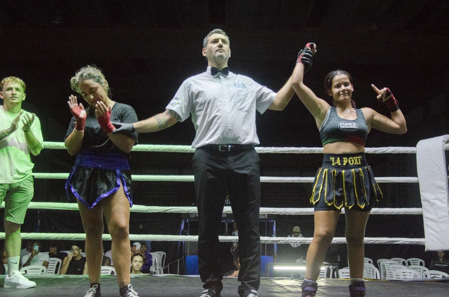 Rocío "La Boxi" Prada y una de las victorias de la velada