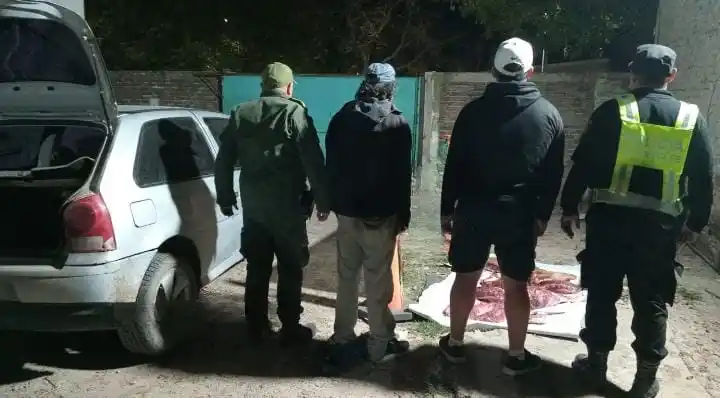 Incautaron varios cortes de carne del baúl de un auto en Ruta Nacional N°34 - 2