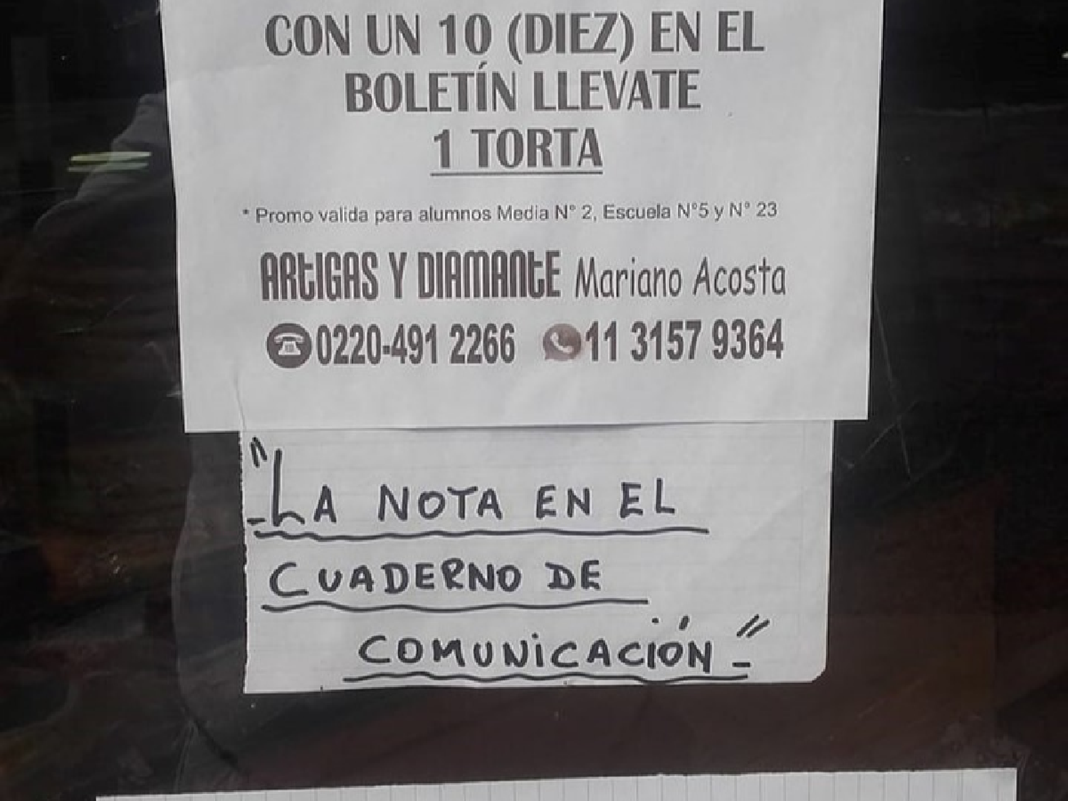 Una panadería de Merlo premia con una docena de facturas a los chicos que se sacan un 10