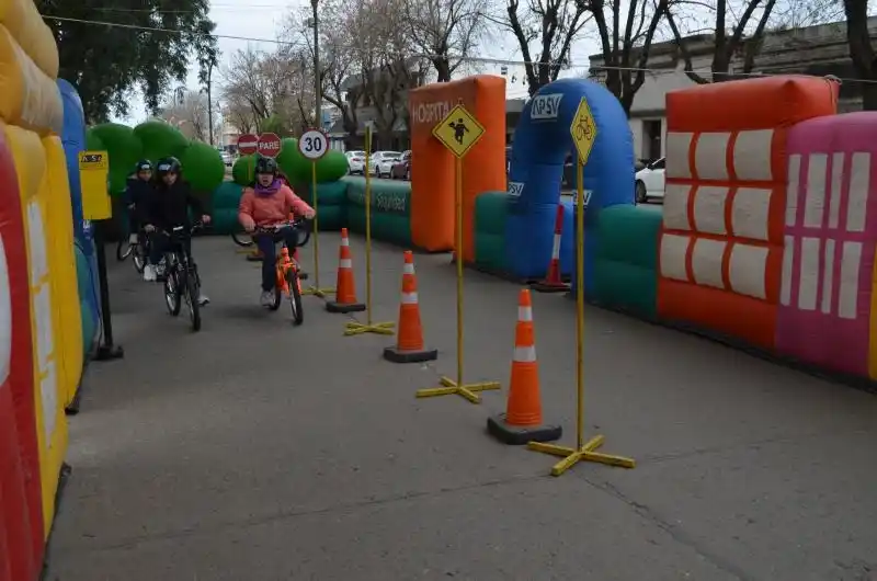 Educación vial para los más chicos. Foto: Municipalidad de Villa Cañás.