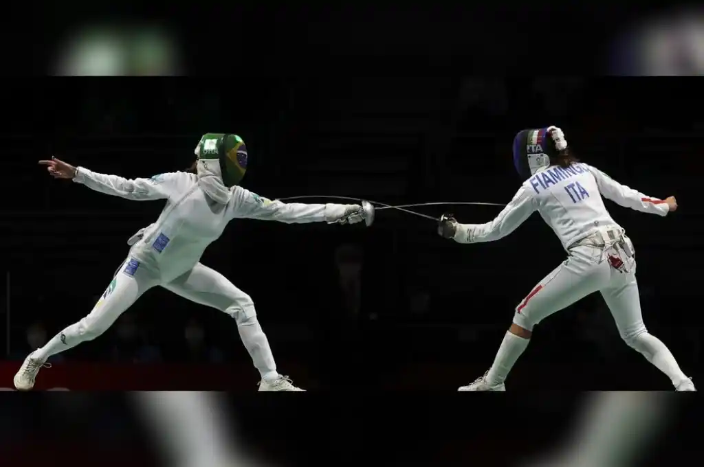 Moellhausen, compite en la modalidad de espada tanto individual.