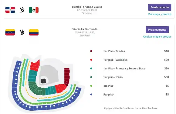 ¡NUEVOS PRECIOS PARA LA SERIE DEL CARIBE! Si quiere ir al estadio a ver la semifinal, esto es lo que TENDRÁ QUE PAGAR