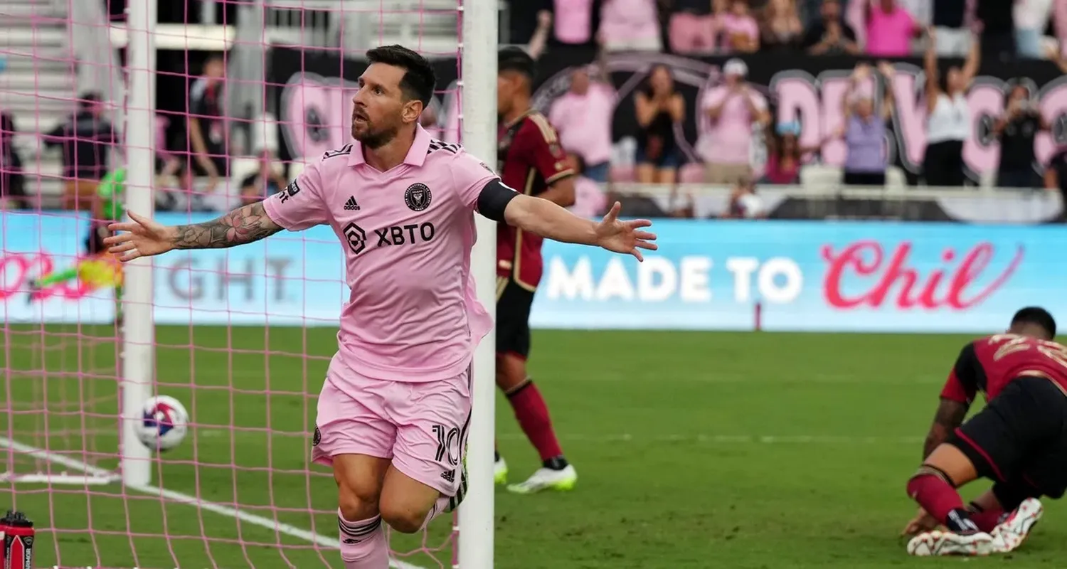 Dos goles y una asistencia de Messi en la goleada de Inter Miami ante Atlanta United