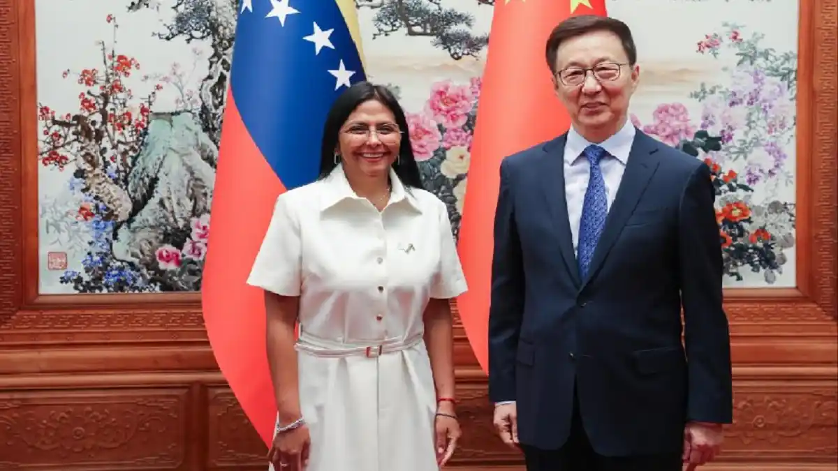 Venezuela y China afianzan cooperación estratégica: Delcy Rodríguez fue recibida por Han Zheng, en Pekín