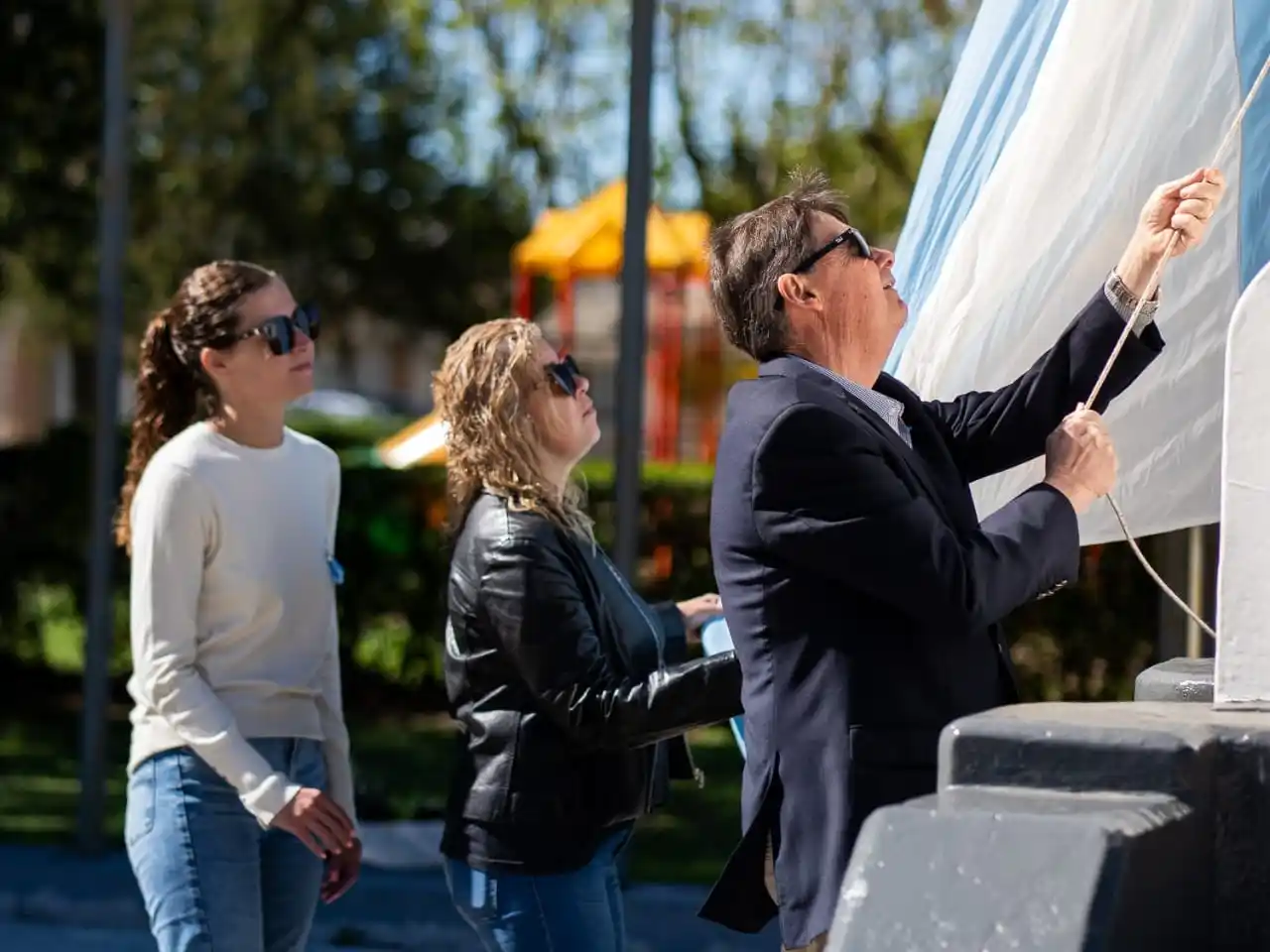 Gargaglione. En el acto del Día de la Memoria.