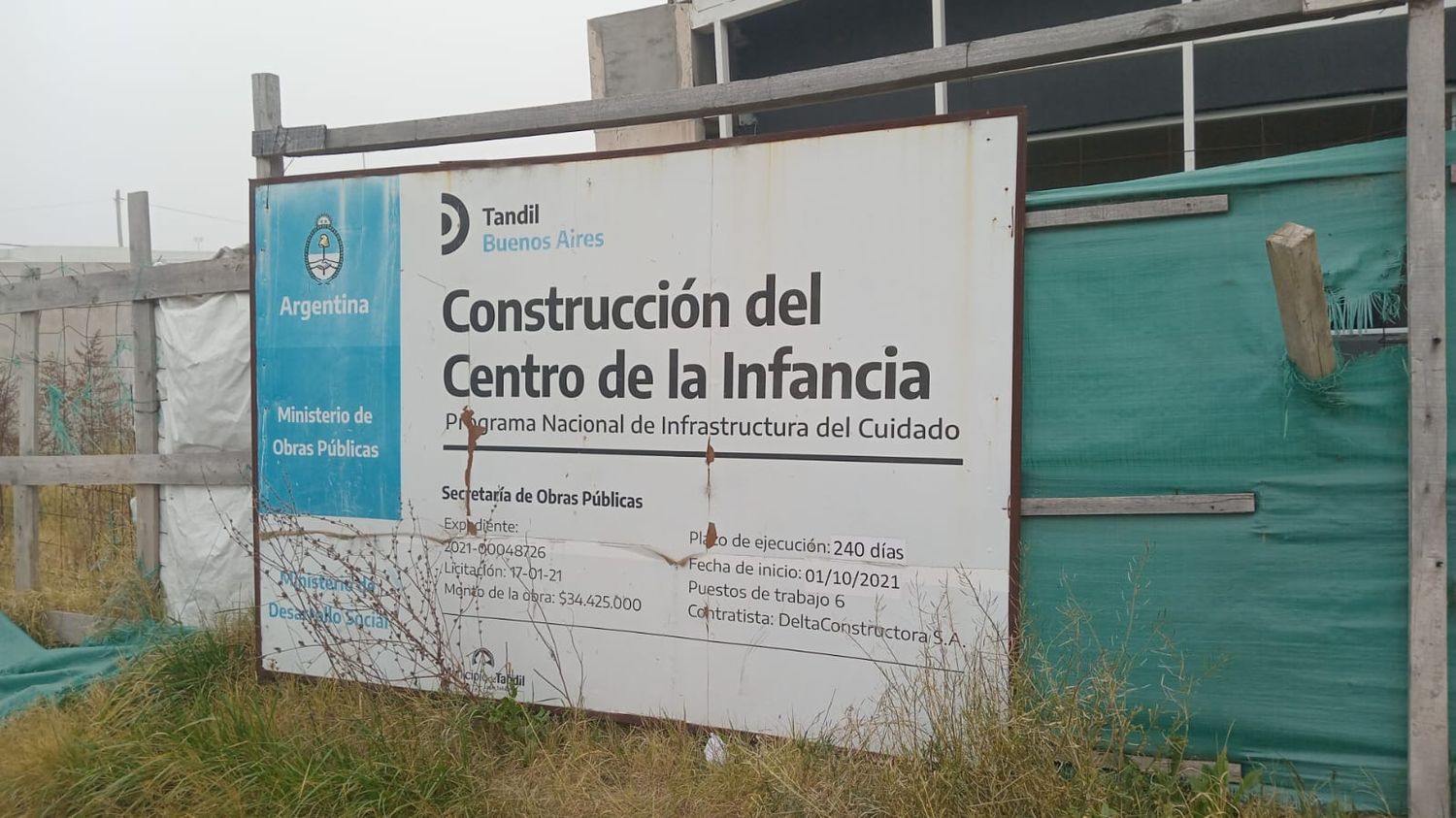 En Casacuberta al 800 están construyendo el Centro de Infancias.