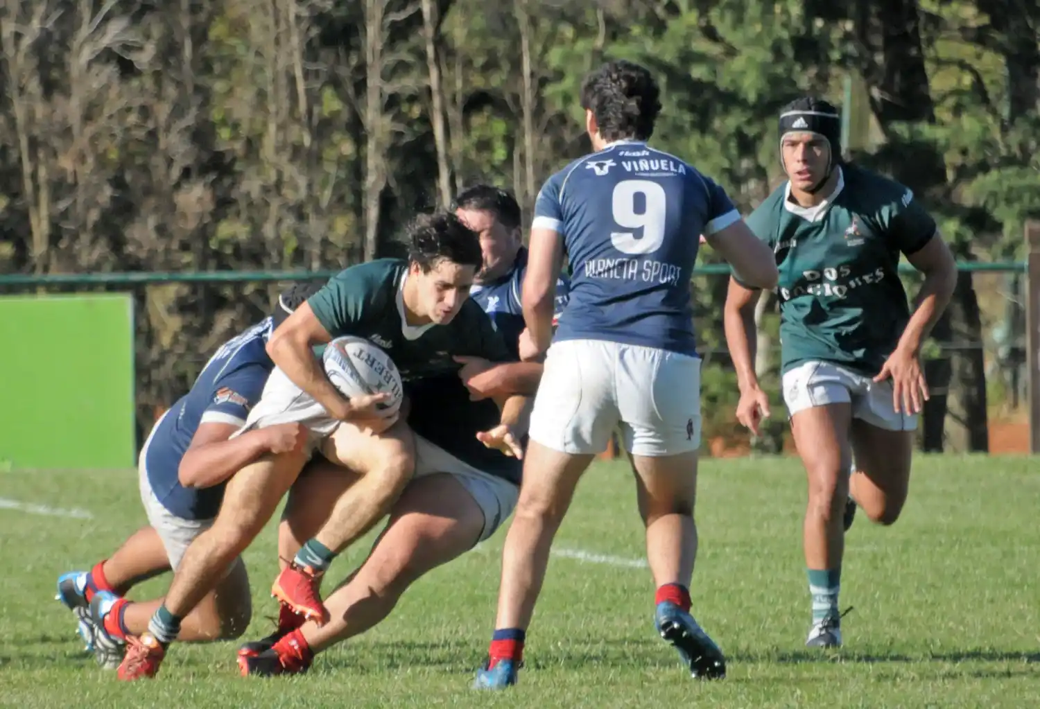 Valentino Bonavento, en el duelo de la primera rueda ante Argentino.