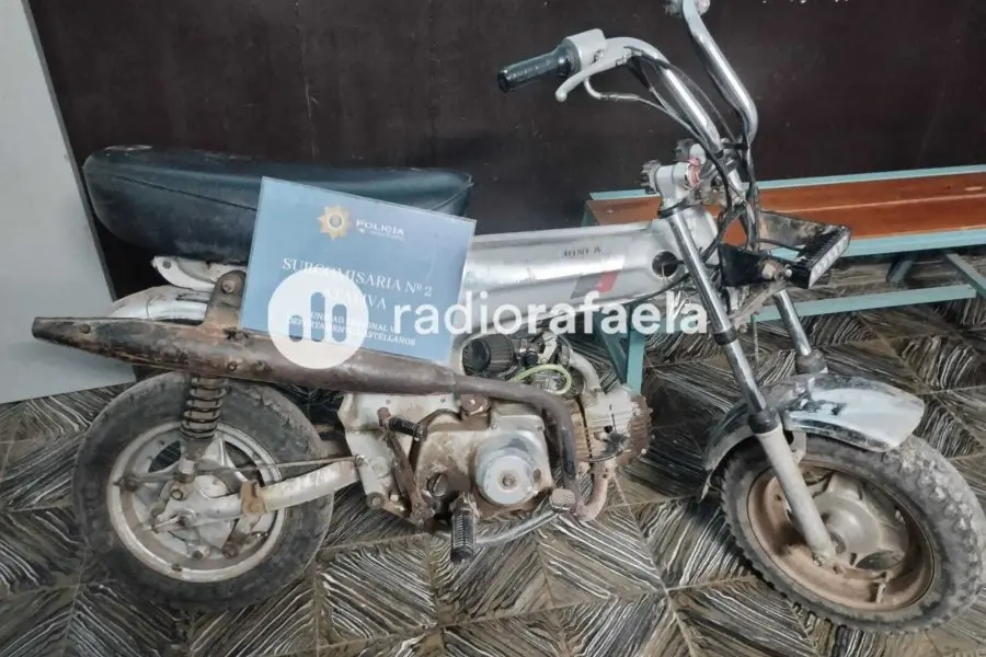 Robaron una moto en una localidad y la recuperaron en otra: los detalles