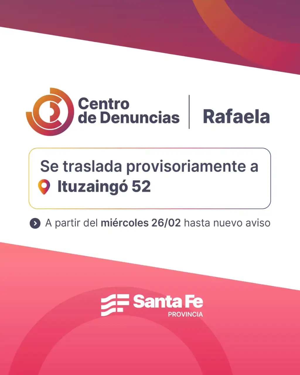 traslado centro de denuncias rafaela - 1