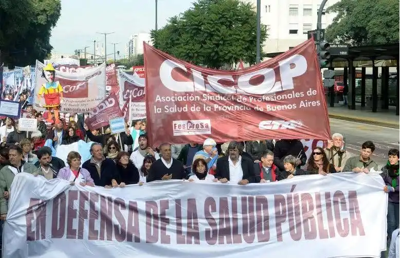 Paro de médicos bonaerenses de Cicop