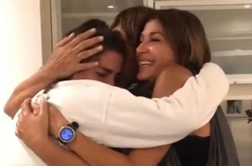 Pura emoción: el reencuentro de Catherine Fulop con su hermana llegada de Venezuela