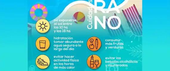 Salud reiteró las medidas de cuidado para que los chicos disfruten del verano