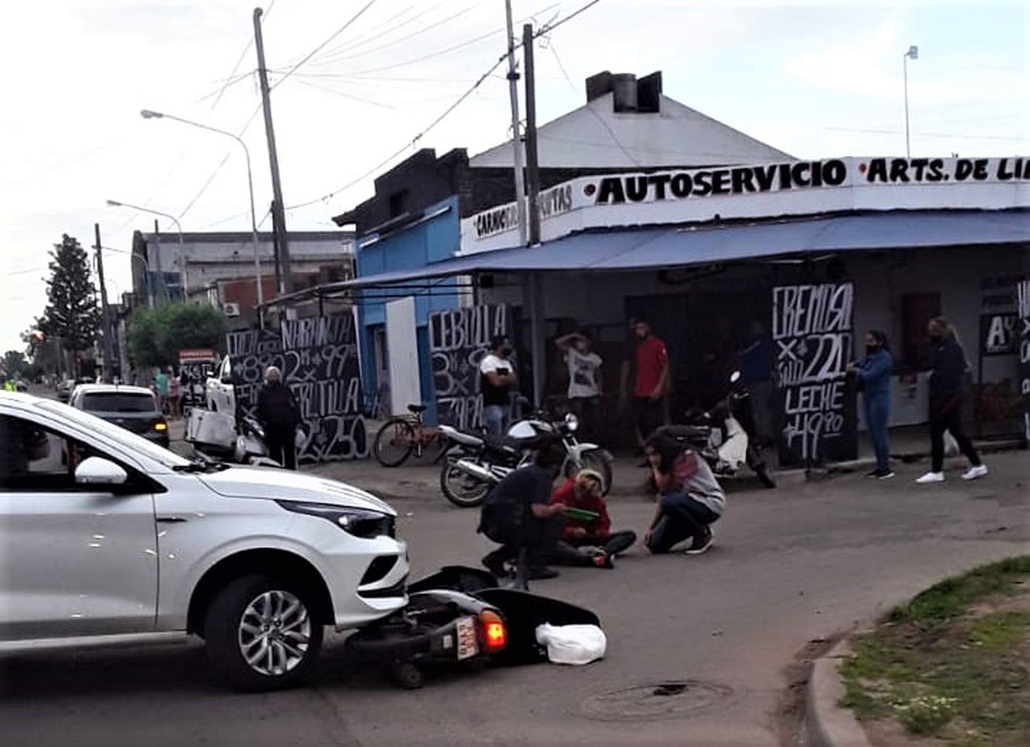 Accidente en Mansilla y Miguel Porta