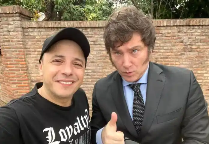 El Dipy y Javier Milei