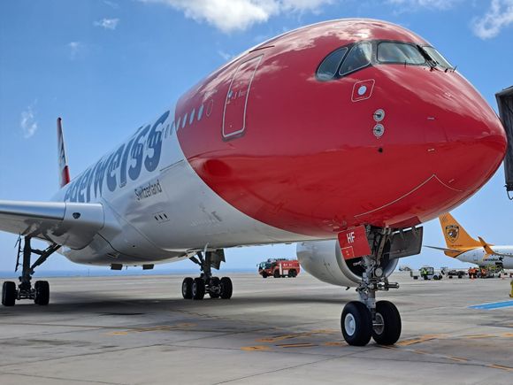 Edelweiss Air realizó su primer vuelo comercial con sus Airbus A350