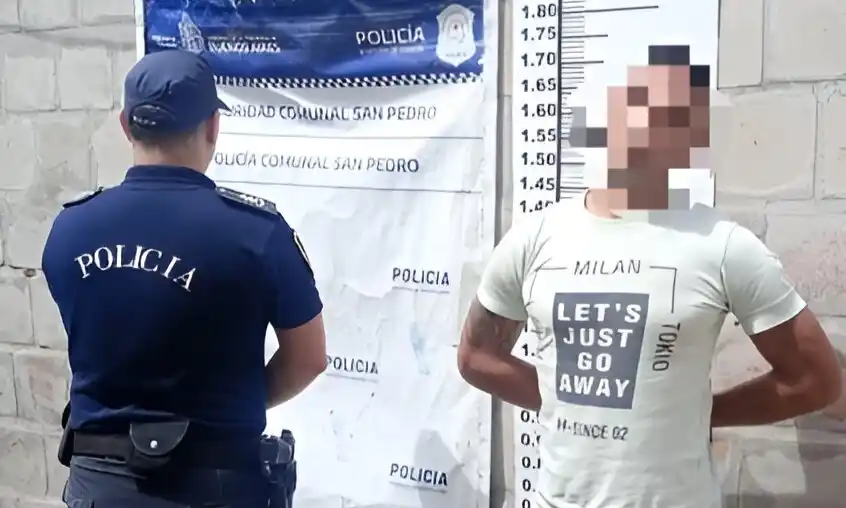 El aprehendido fue trasladado a la Comisaría.