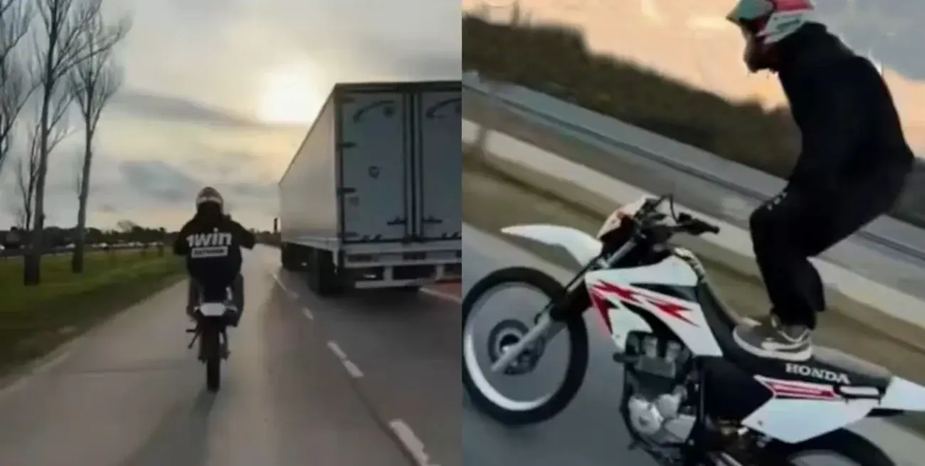 Hacía maniobras peligrosas en moto, las publicaba en redes y quedó inhabilitado hasta 2099