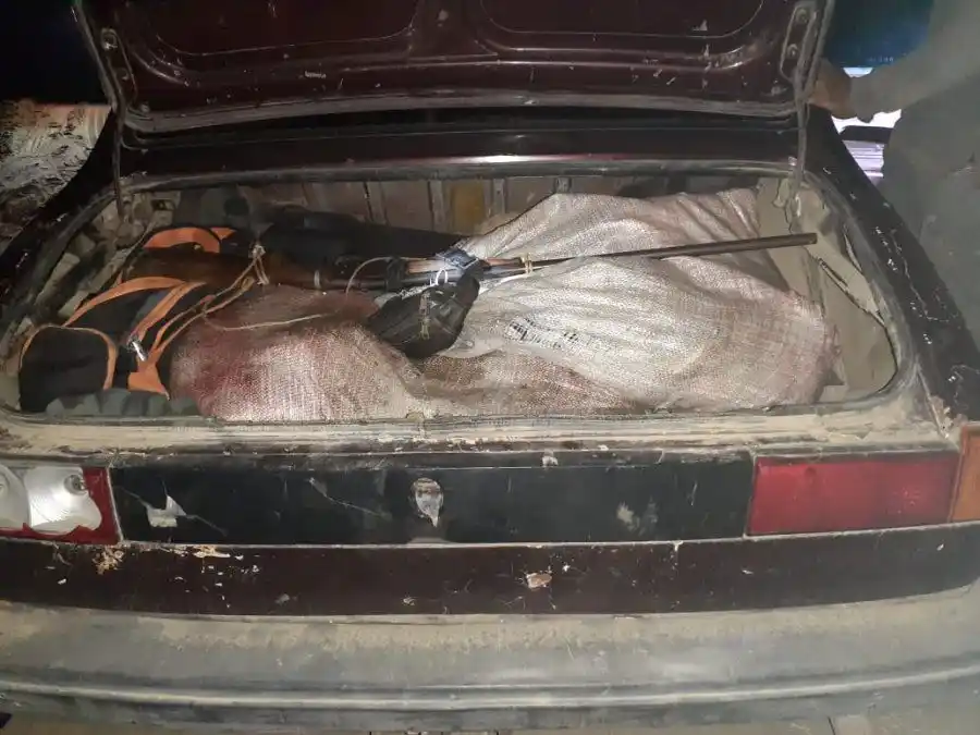 Están detenidos las personas acusadas de carnear un animal 