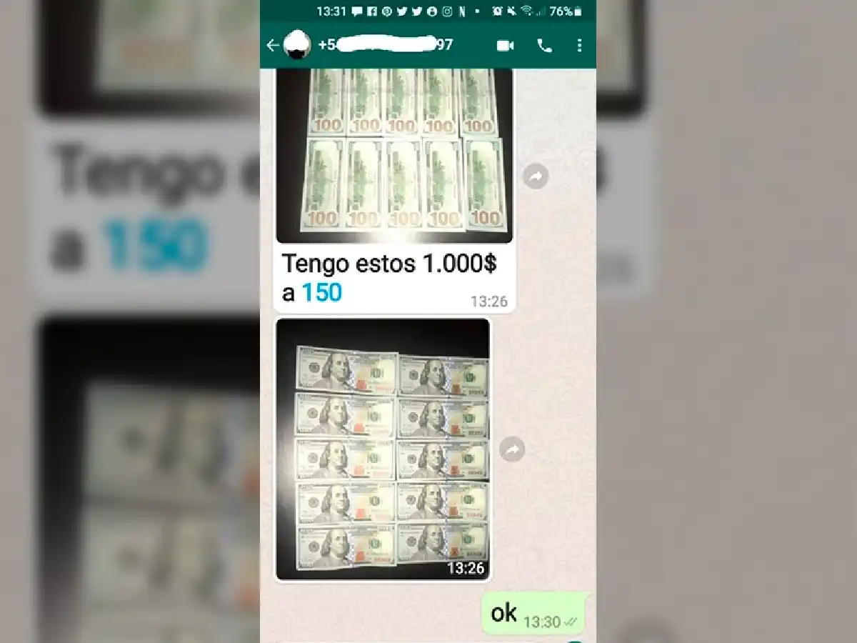 Advierten sobre el robo de cuentas de WhatsApp y la nueva estafa del dólar "cara grande"