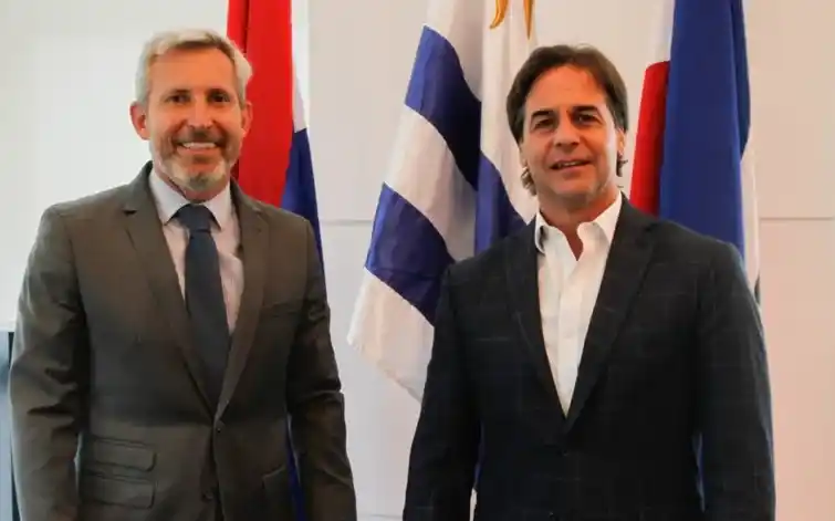 Rogelio Frigerio y Lacalle Pou abogaron por más integración