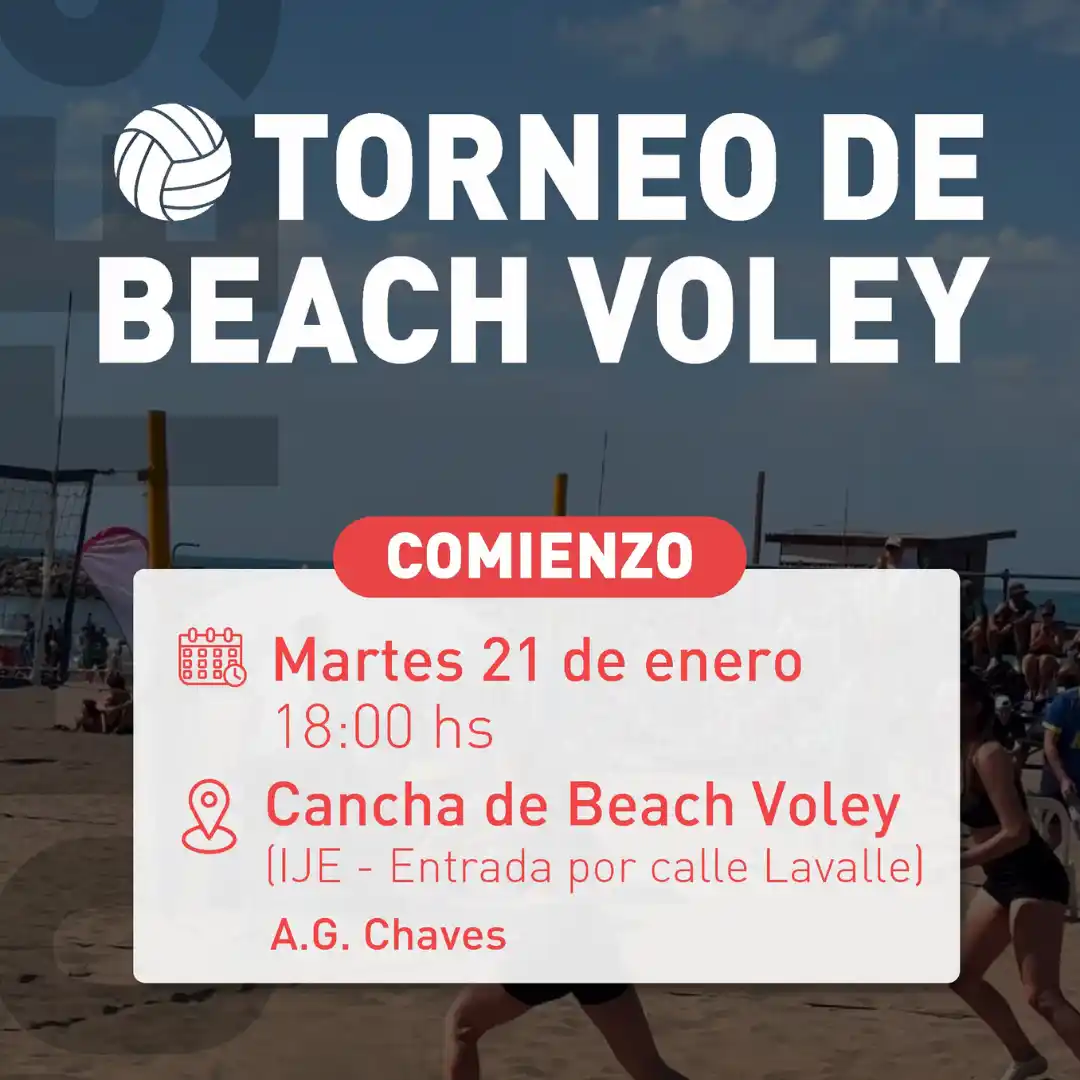 Torneo de Beach Vóley 2025 en Chaves