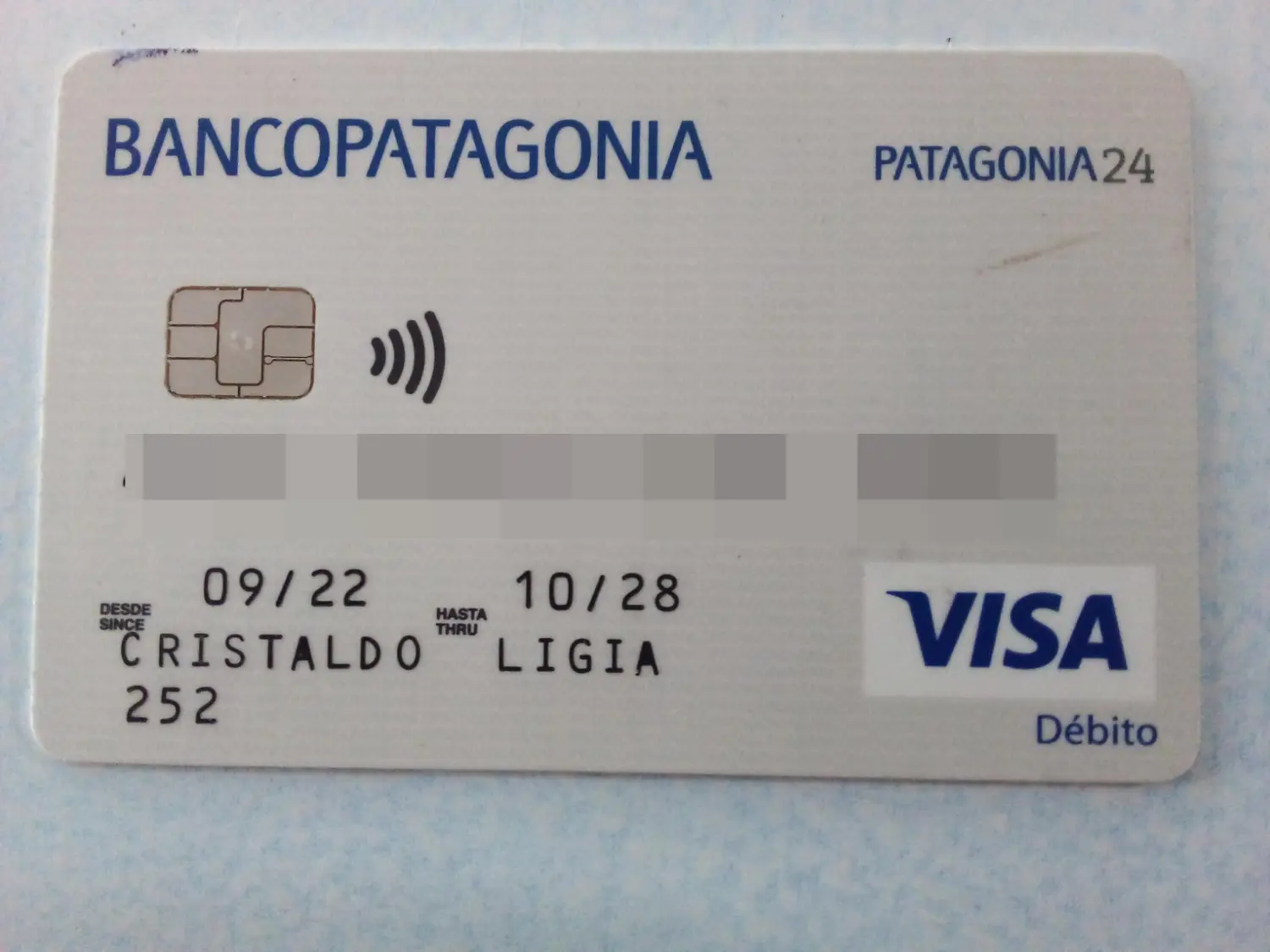 Encontraron la tarjeta de Cristaldo Ligia