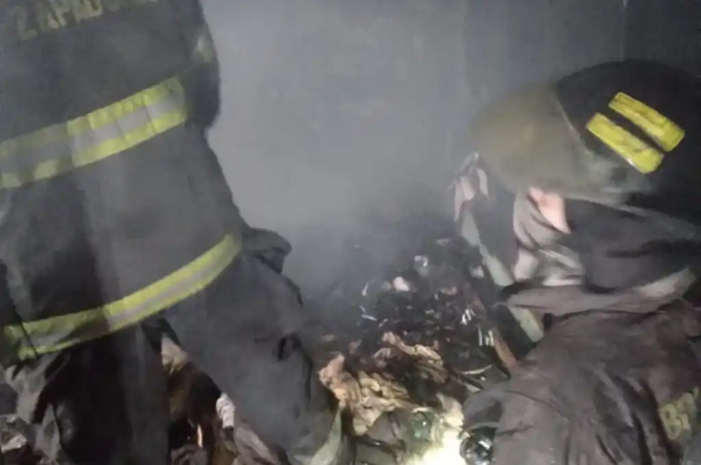 Se incendió una casa por un cortocircuito