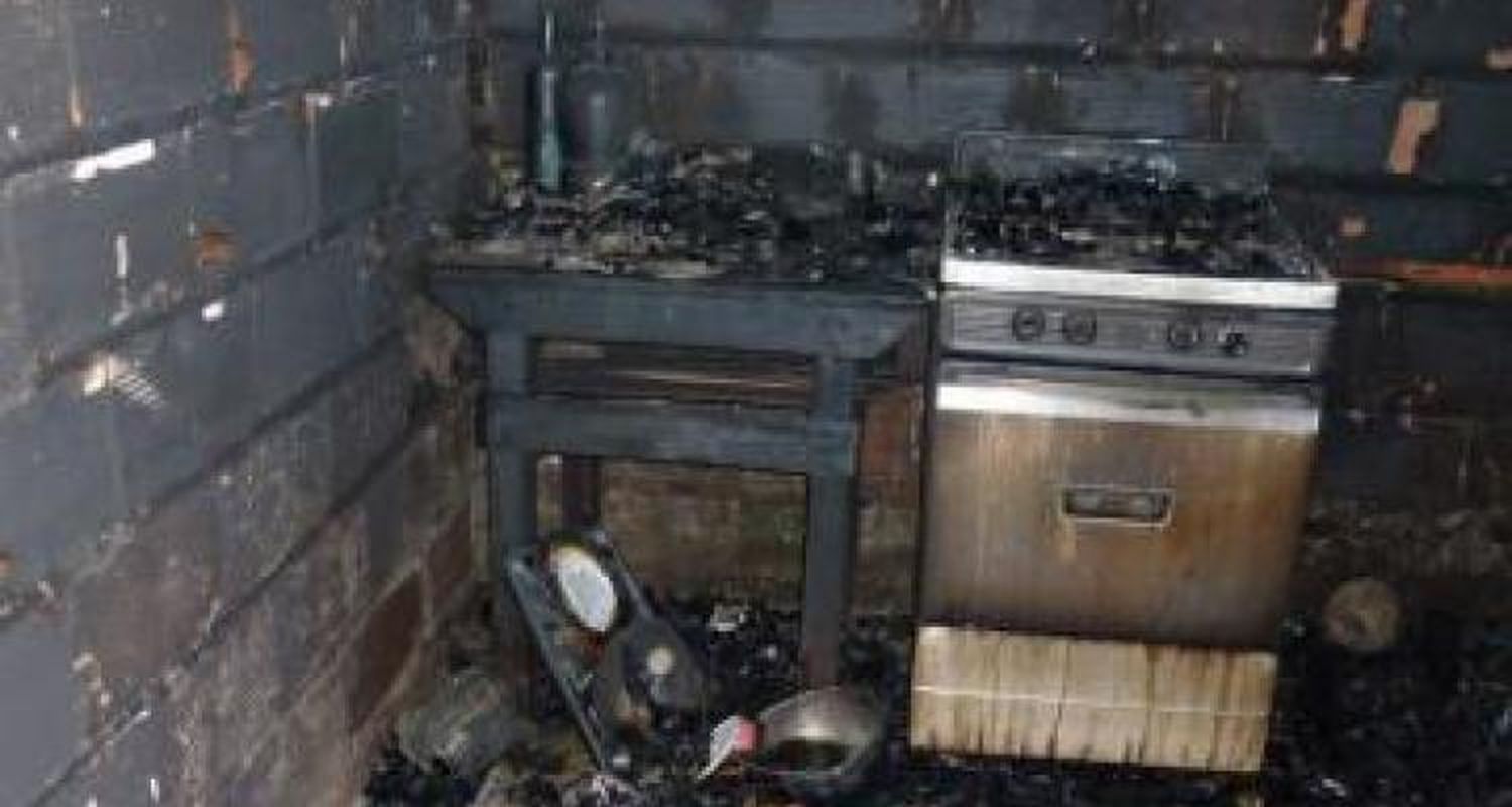 Incendio y robo en una vivienda