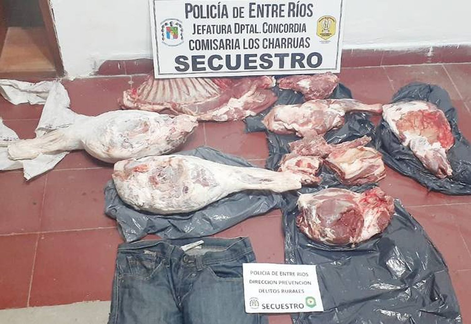 Faenaron seis ovinos: hubo allanamiento y secuestro  de cortes cárnicos