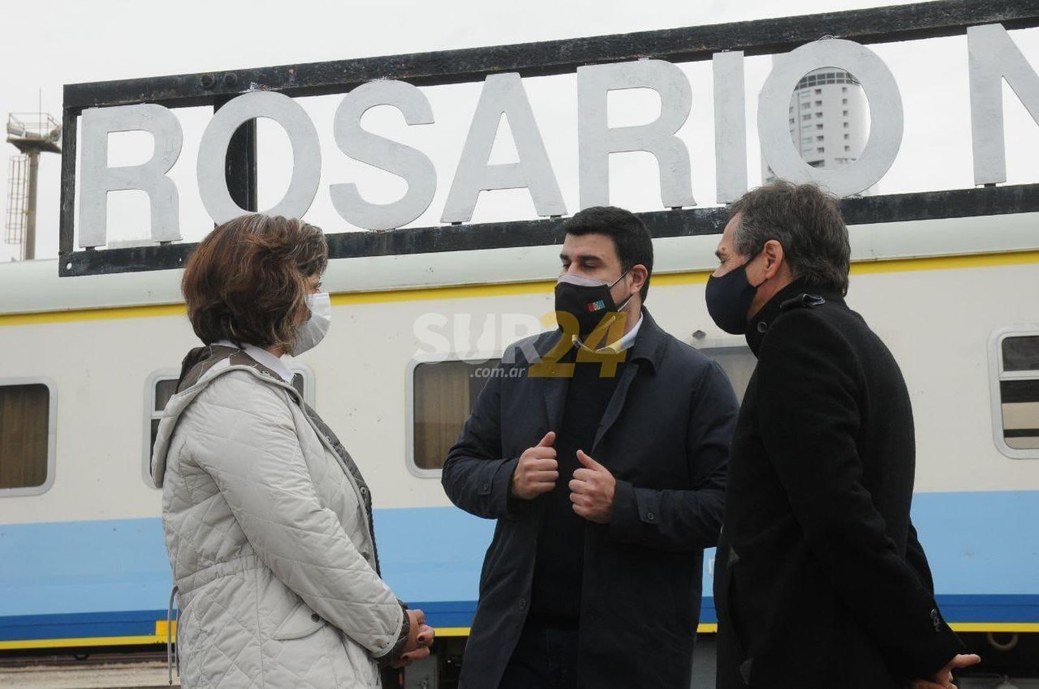 Marcos Cleri acompañó actos y recorridas sobre la vuelta de los trenes de cercanía en la provincia de Santa Fe
