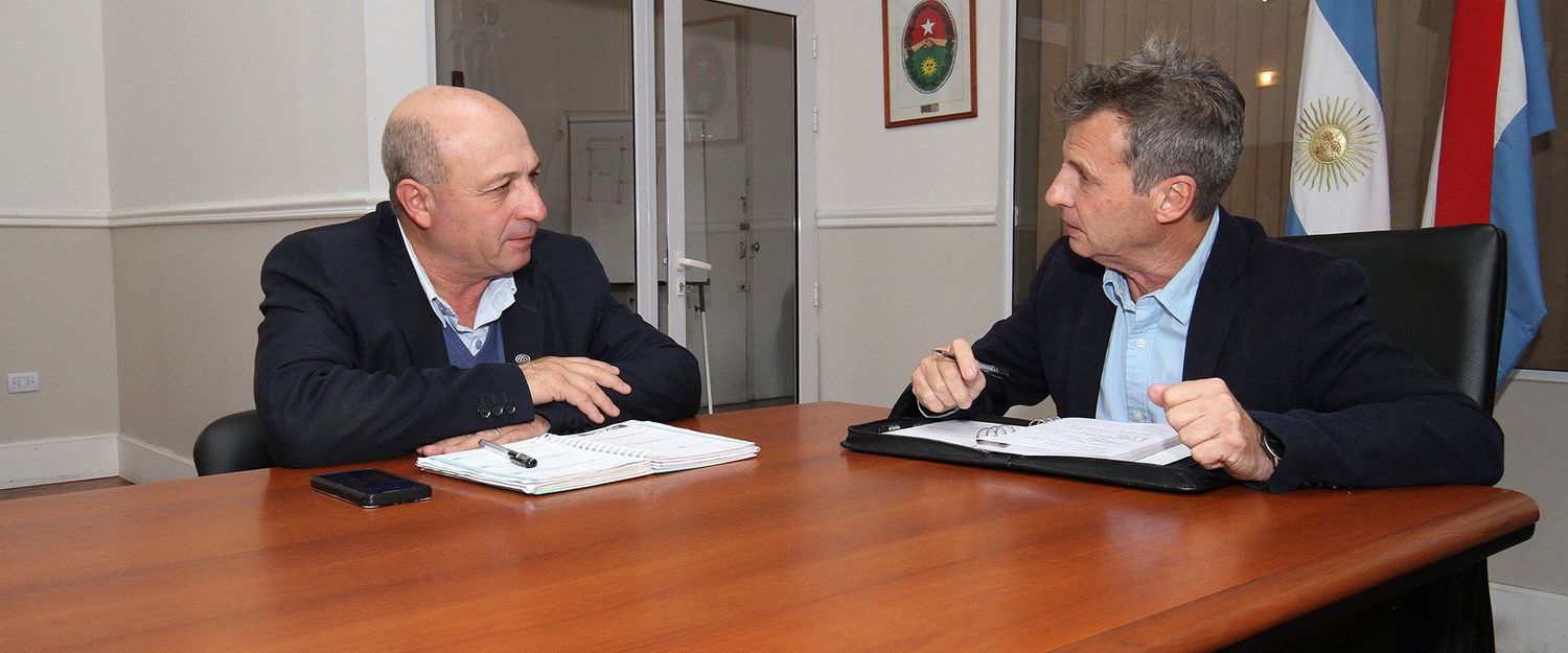 El intendente Menescardi confirma la continuación de obras con la provincia