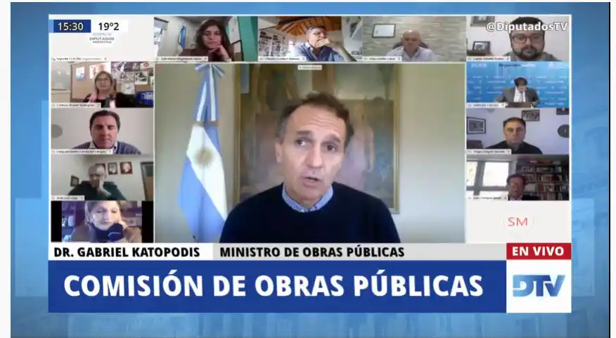 EN VIVO | El ministro de Obras Públicas, Gabriel Katapodis, expone en Diputados