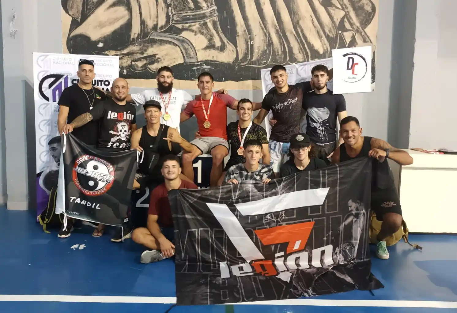 Los representantes tandilenses en Berisso.