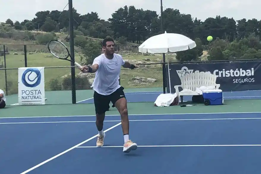 Del Potro, comprometido con un trabajo contrarreloj