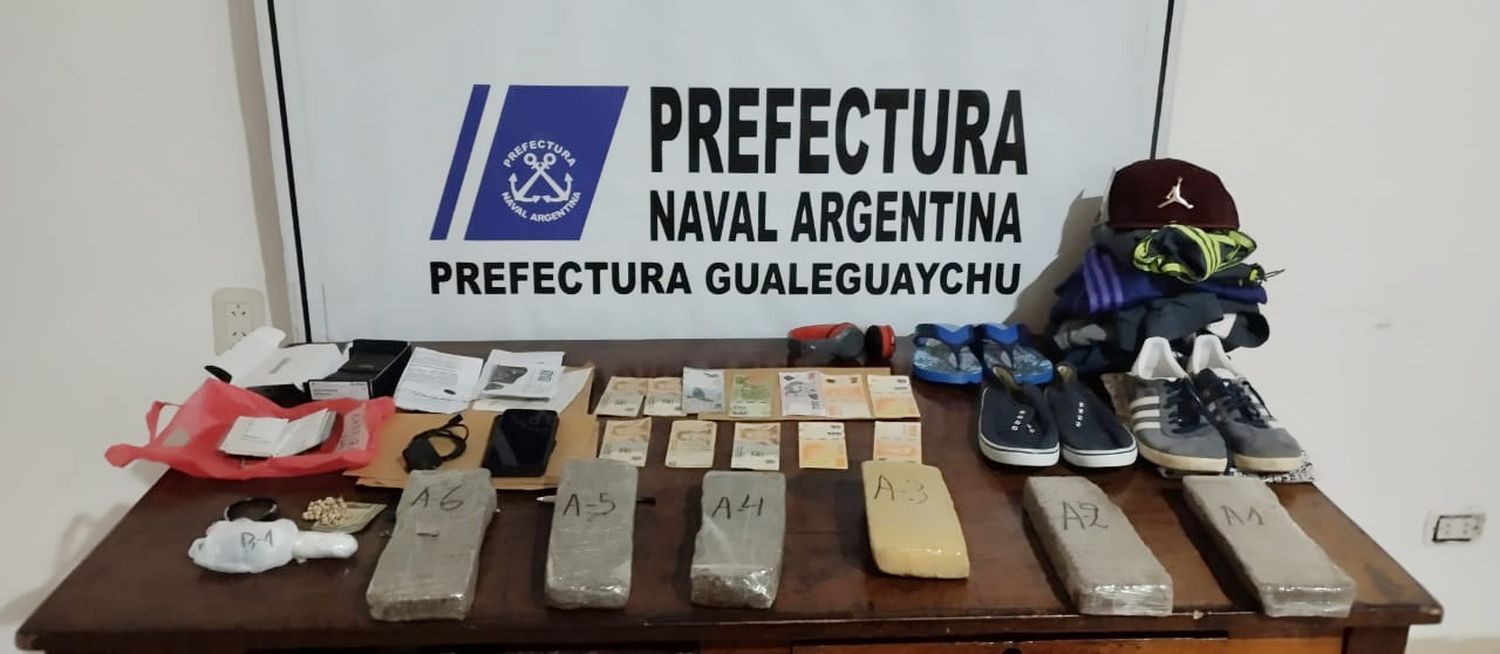 Prefectura desbarató una banda de narcotraficantes y secuestró cocaína y marihuana