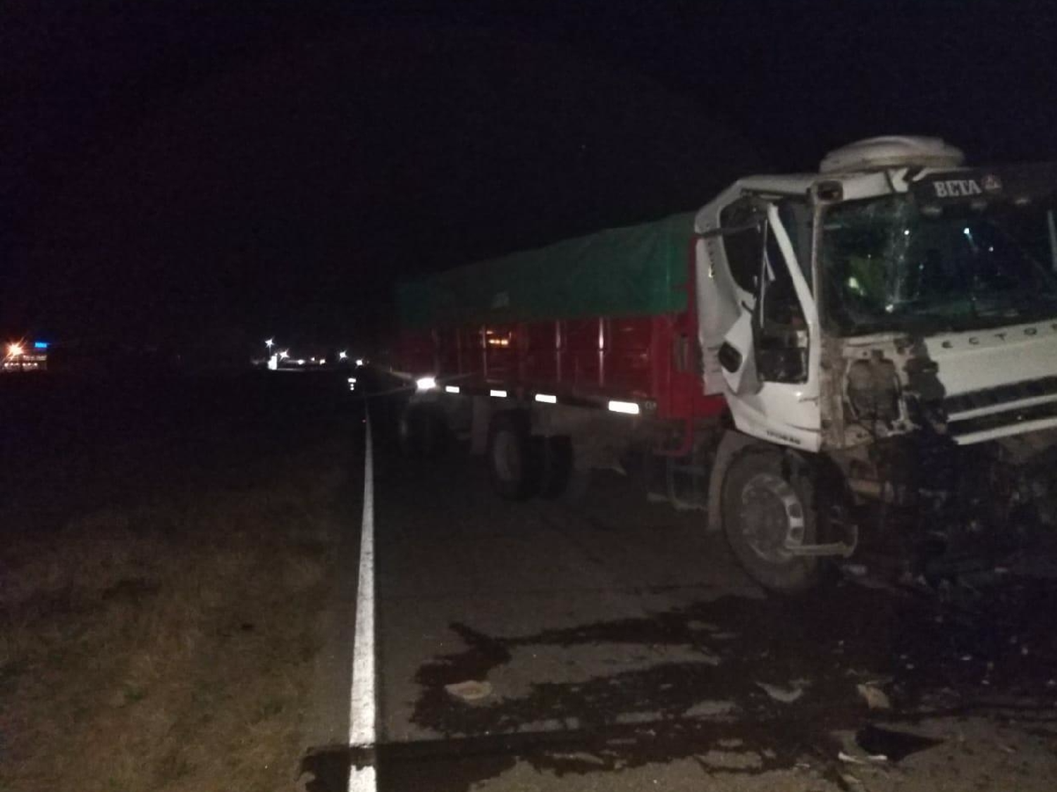 Dos camiones chocaron en la ruta provincial 1