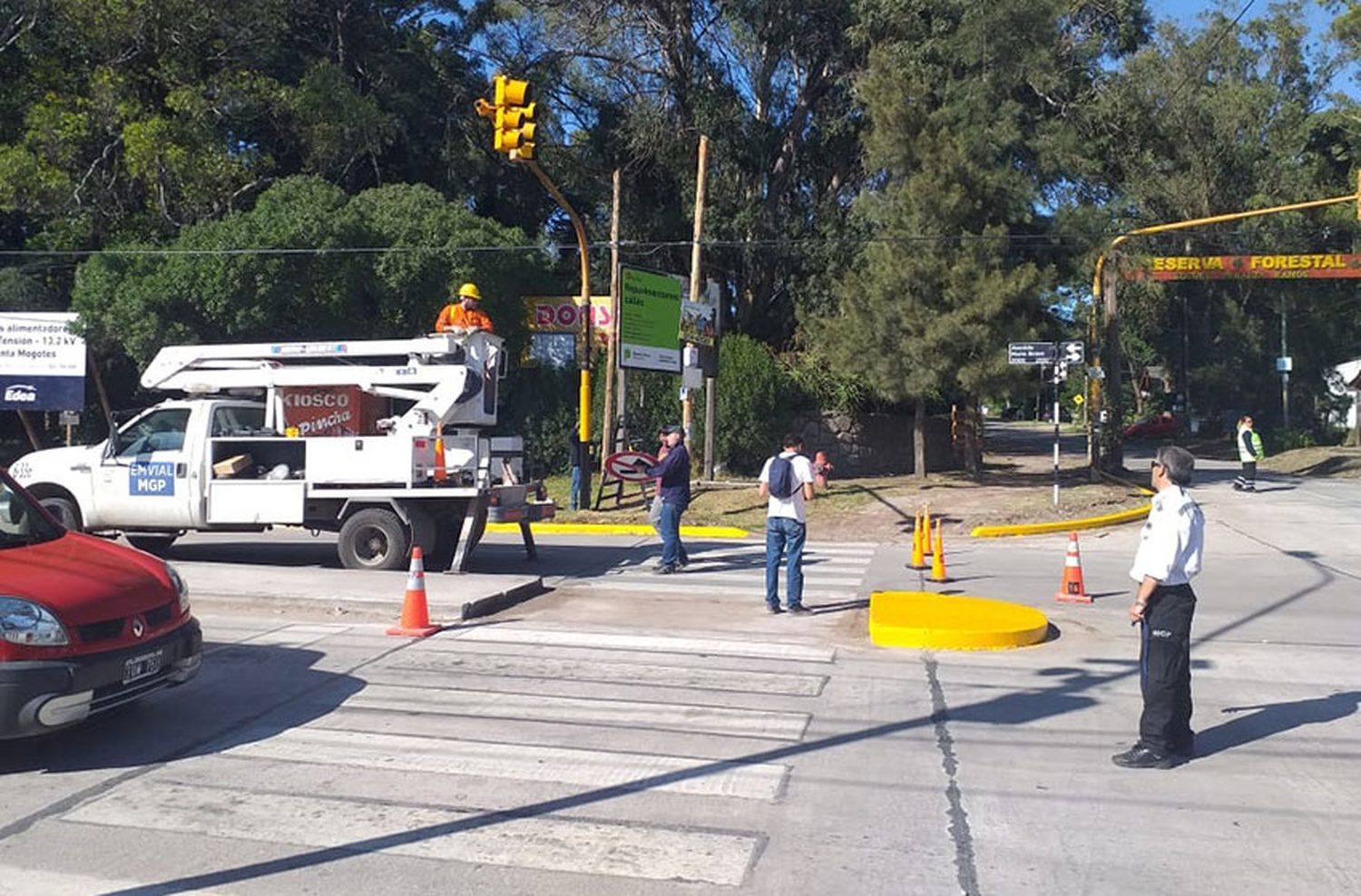 Cambiaron el sentido de ingreso al Bosque Peralta Ramos