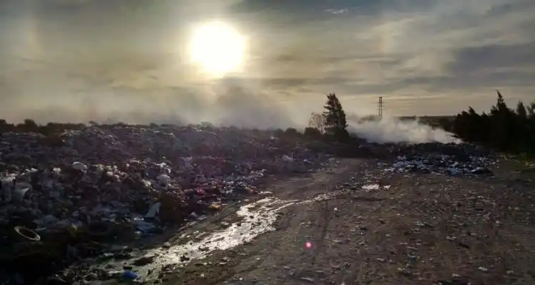 Baradero: Incendio de grandes dimensiones en el basural