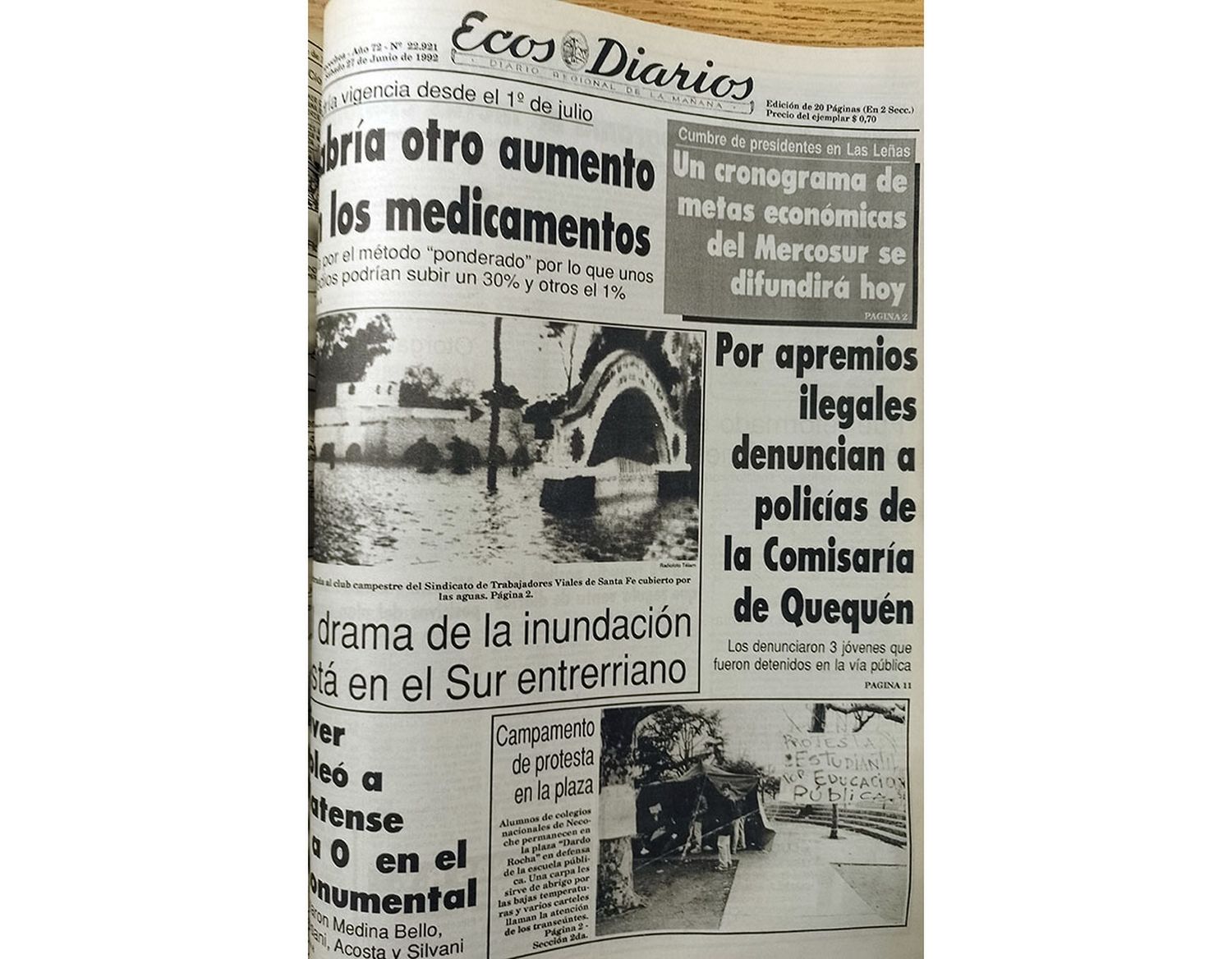 Sábado 27 de Junio de 1992