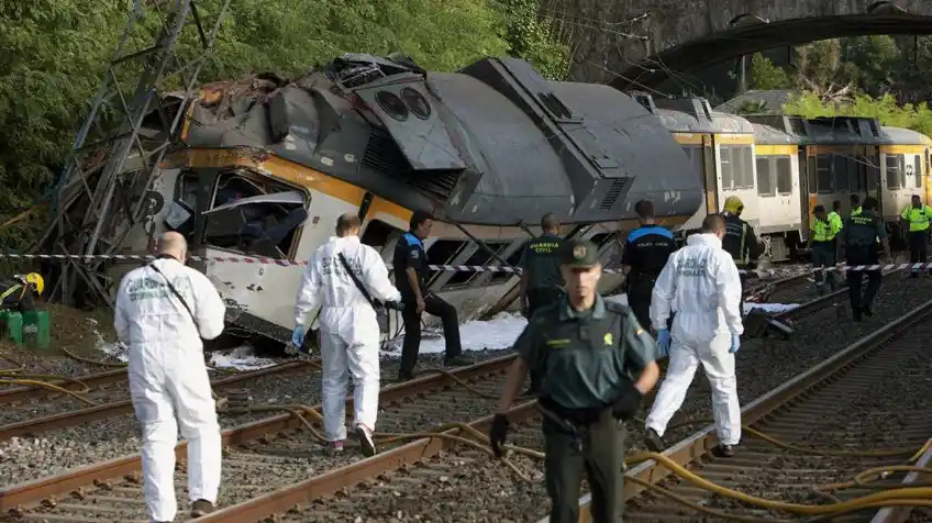 Un accidente de tren en Pontevedra provocó cuatro muertos