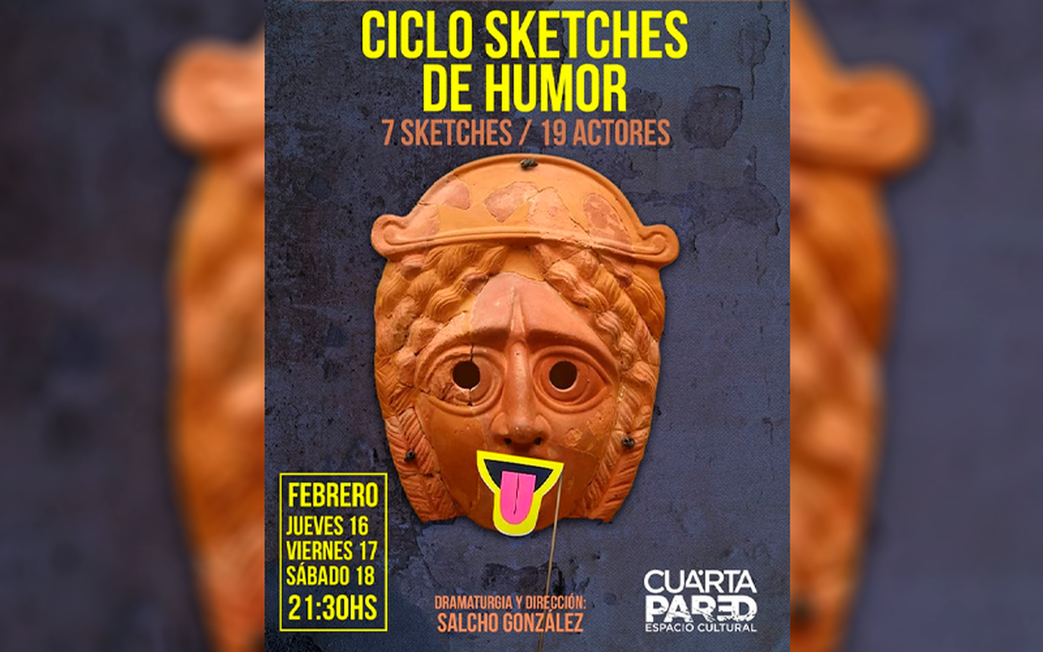 Sala Cuarta Pared agotó tres funciones del ciclo de sketches de humor