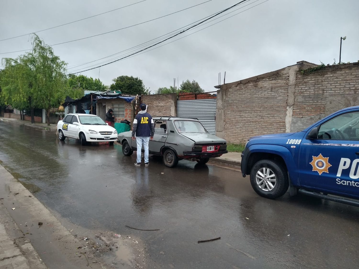 El procedimiento se llevó a cabo en una precaria vivienda de calle María Teresa al 2000