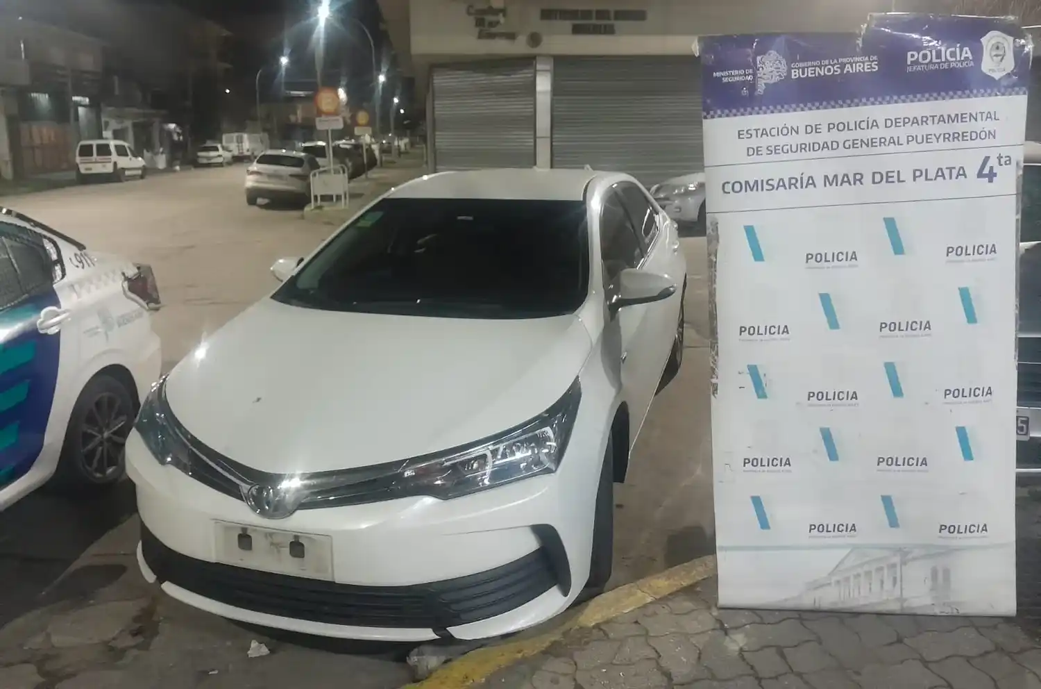 El auto había sido robado durante un asalto a mano armada el pasado 19 de julio en el barrio Villa Primera.