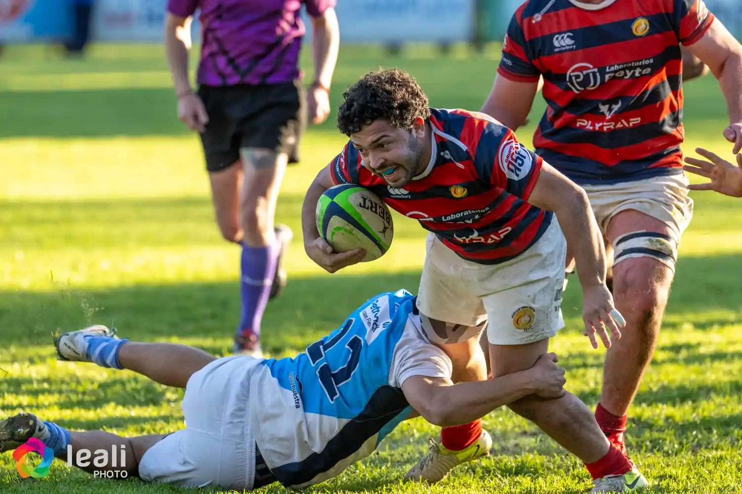 Lautaro López Yasci, autor del segundo y último try del partido para los venadenses. Foto: Javier Leali.