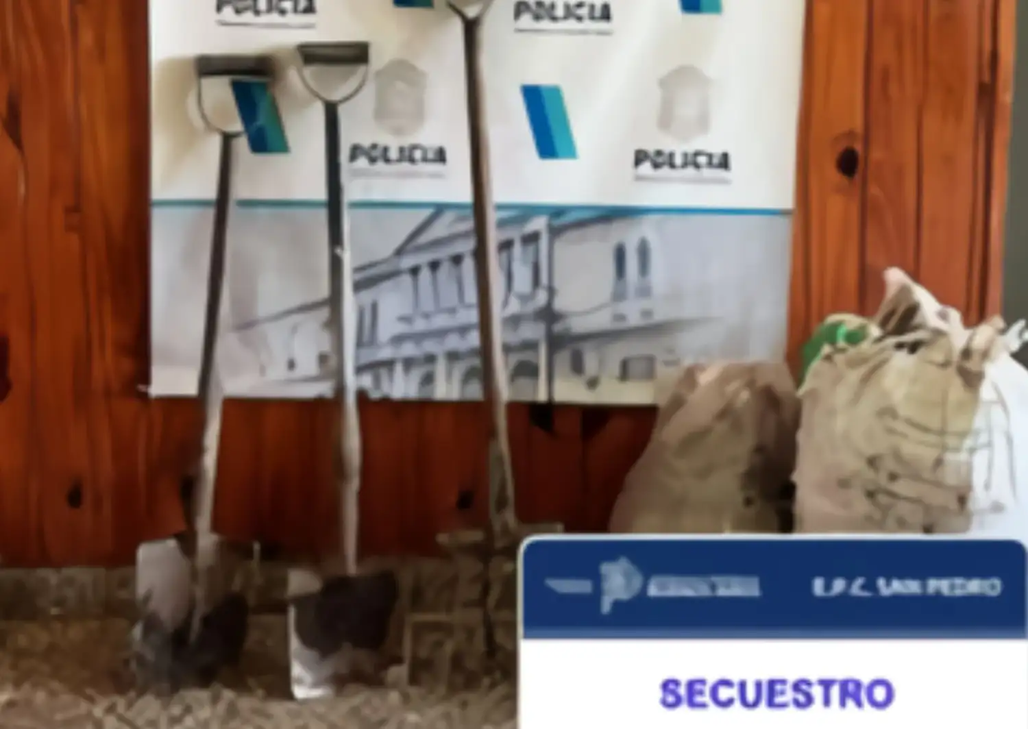Palas y papas robadas en Gobernador Castro