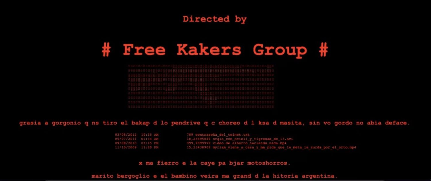 La página de Massa afectada por ciberdelincuentes.