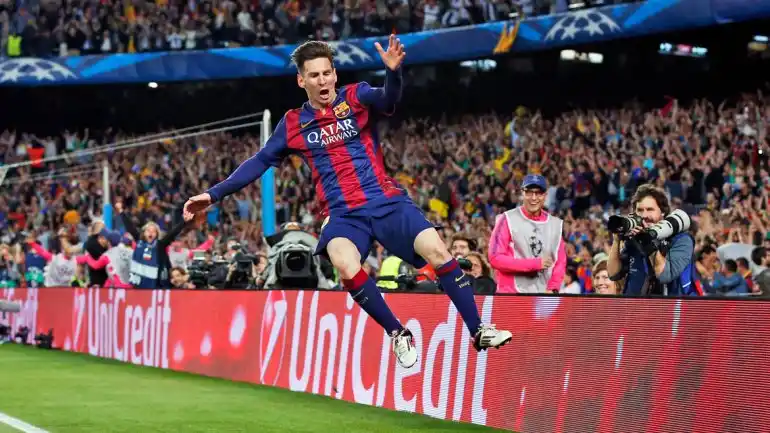 Messi y Tévez en la final de la Champions League entre Barcelona y Juventus